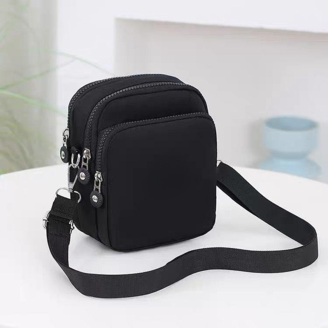 Bolsa leve com design multi-compartimentos