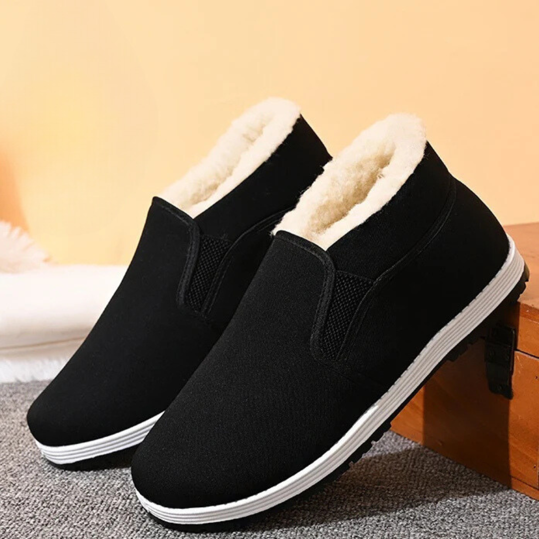 Sapatos Ortopédicos Confortáveis e Fáceis de Calçar com Felpa©