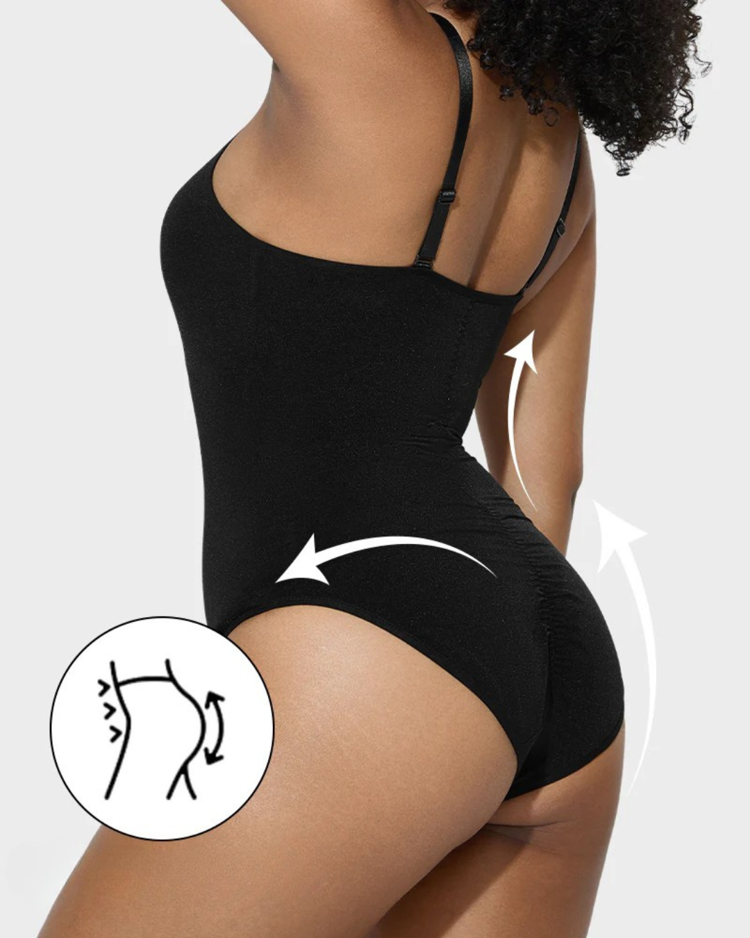 Body Modelador com Painéis de Malha Cruzada