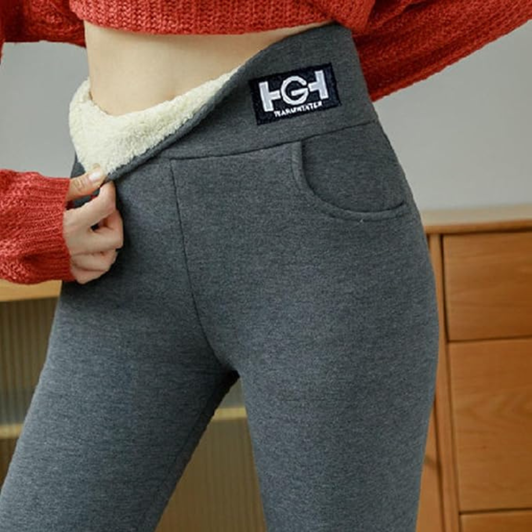 Calças Thermo Slim Fit com bolsos para mulher (EM PROMOÇÃO 2X1)
