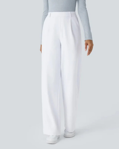 Pantalones casuales para mujer de corte recto