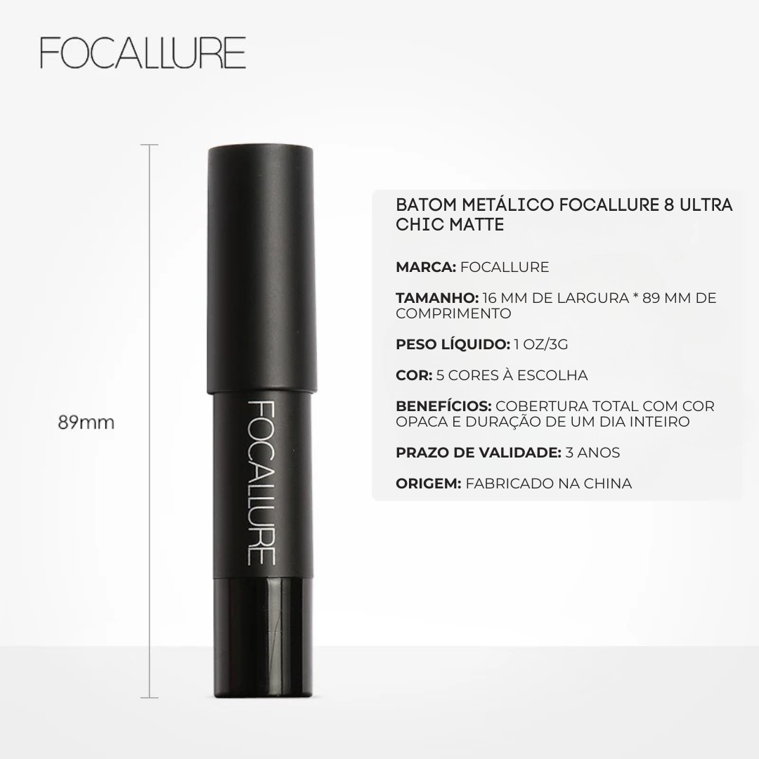 Batom Hidratante Metálico (OFERTA 2X1)