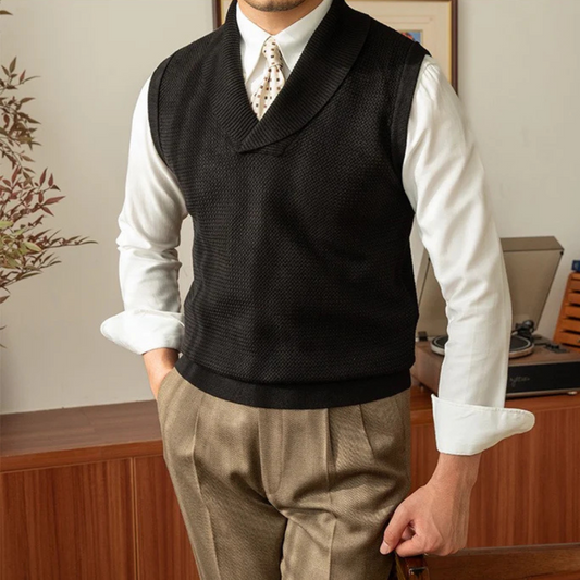 Casaco de Malha Elegante e de Ajuste Fino para Homem