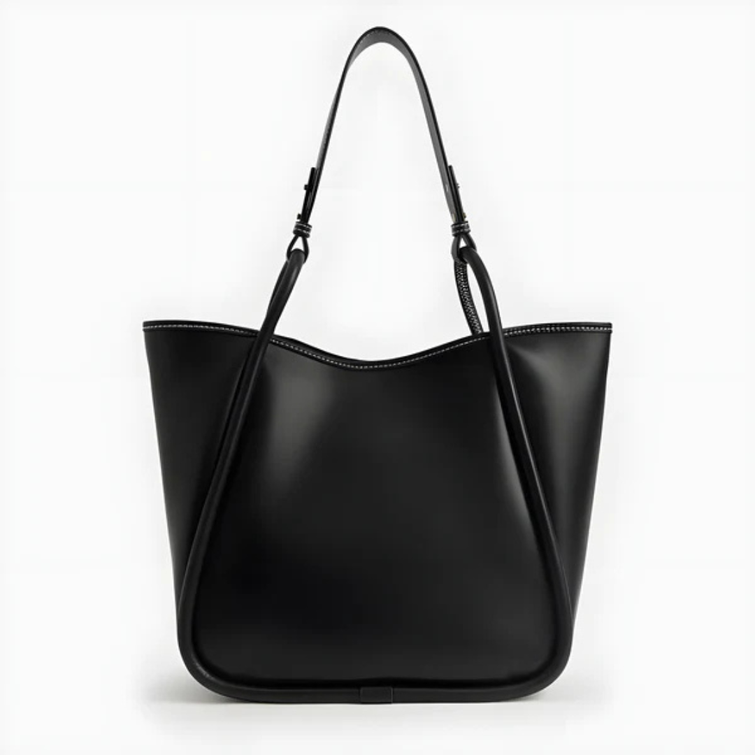 Bolsa de Ombro Elegante em Pele Sintética com Design Espaçoso e Pega Ajustável