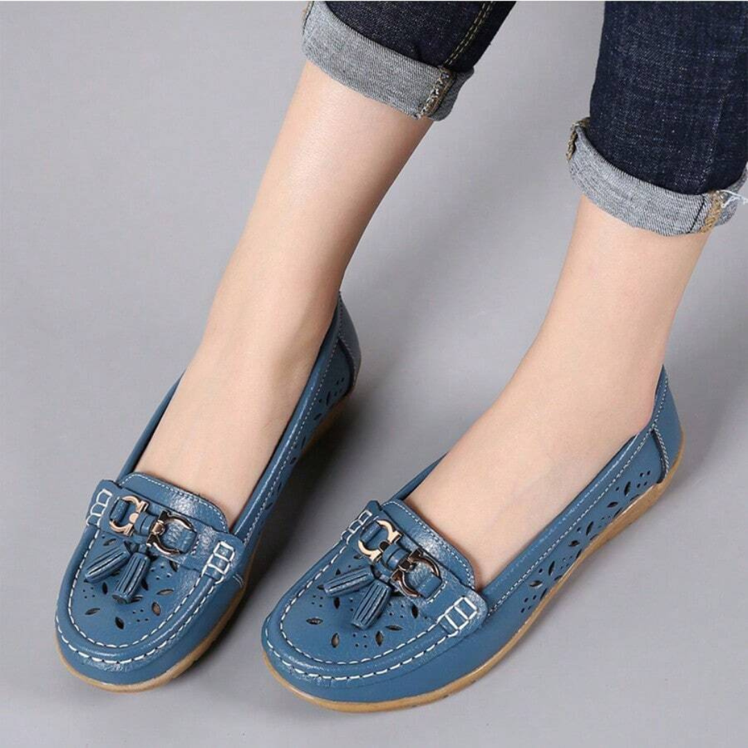Mocassins Respiráveis Sem Atacadores para Mulher