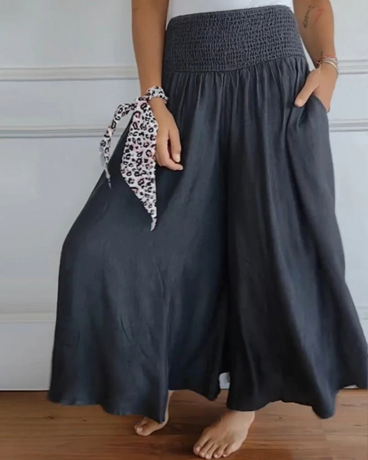 Saia Comprida com Bolsos Estilo Fresco e Natural