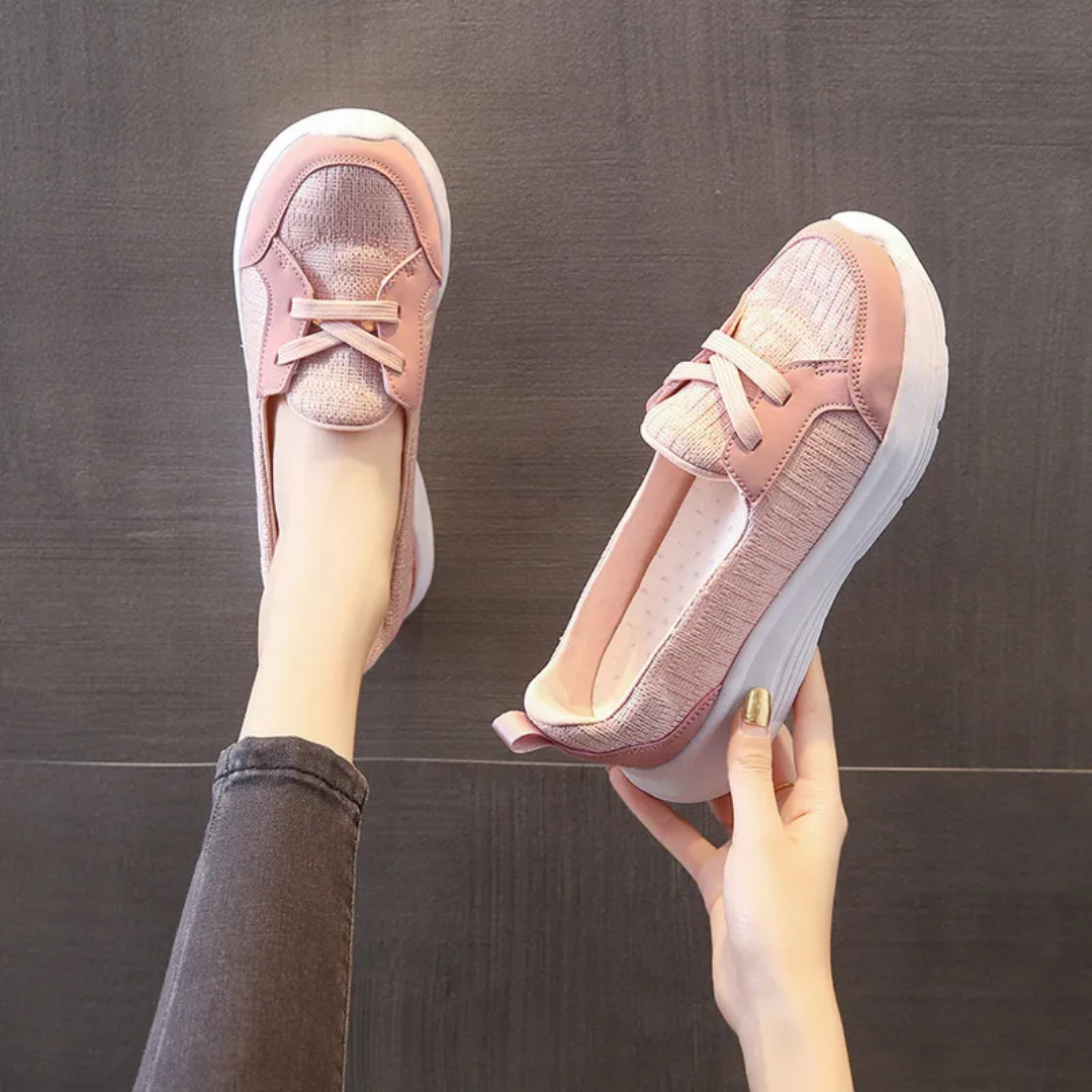 Sapatos Ortopédicos sem Atacadores para Mulher, com Apoio para o Arco e Sola Antiderrapante
