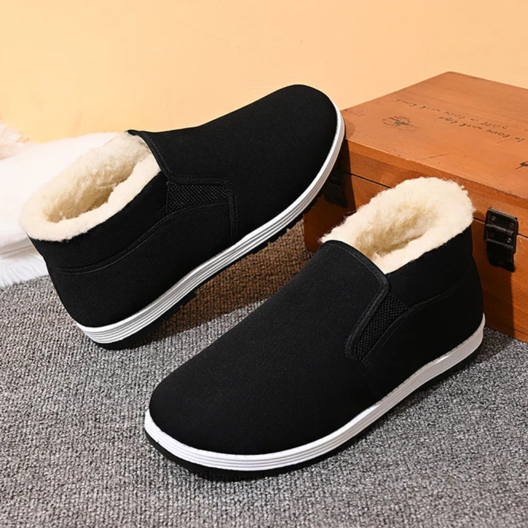 Sapatos Ortopédicos Confortáveis e Fáceis de Calçar com Felpa©