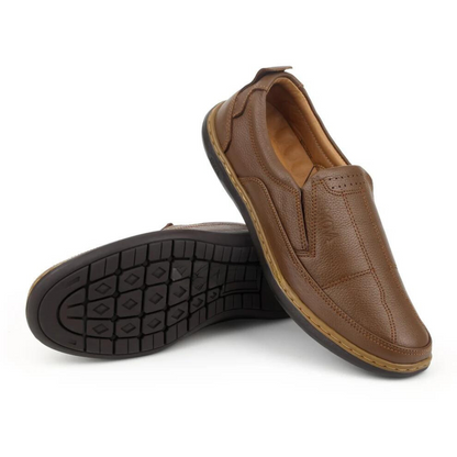 Sapatos ergonómicos de couro para homem