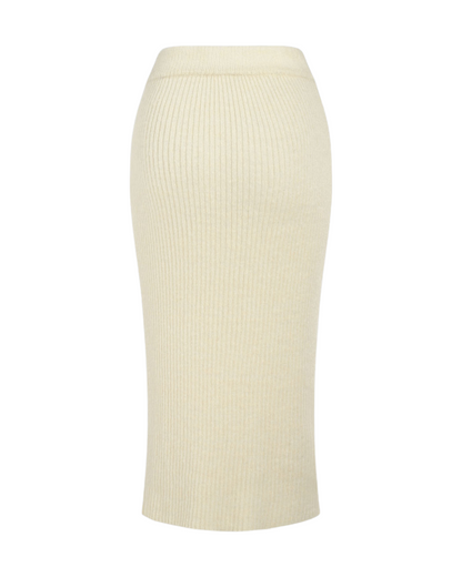 Saia Maxi de Lã Elegante para Mulher