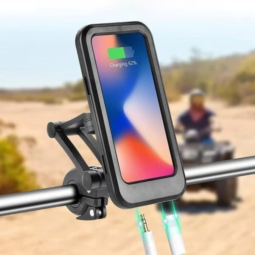 Suporte para telemóvel à prova de água para utilização em bicicletas e motas (2X1 OFERTA)