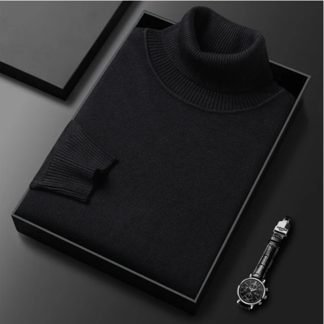 Camisola de Malha de Gola Alta para Homem