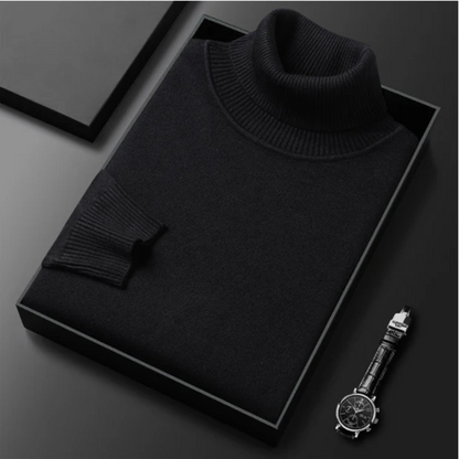 Camisola de Malha de Gola Alta para Homem
