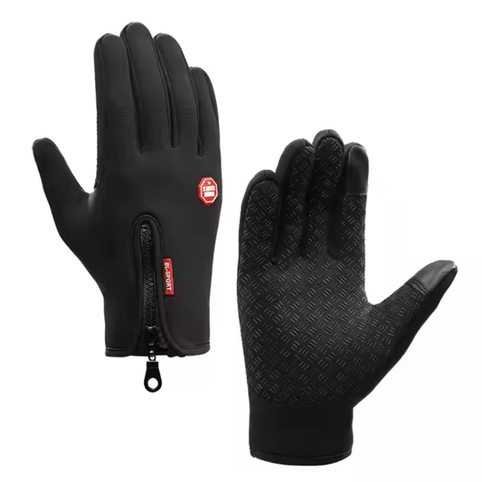 Luvas de inverno impermeáveis com sensores de visualização unissexo