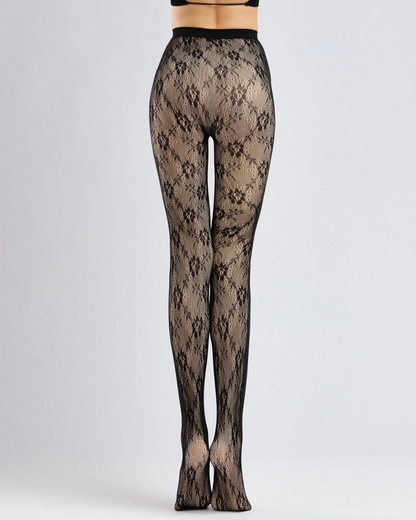 Collants de Malha Térmica com Renda Floral  (OFERTA 2X1)