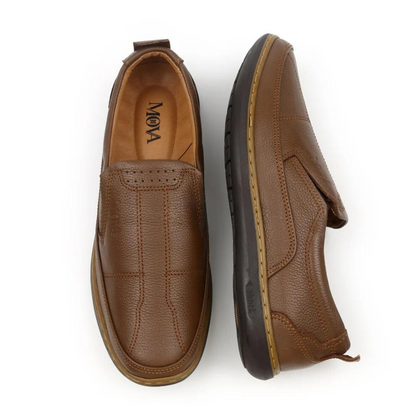 Sapatos ergonómicos de couro para homem