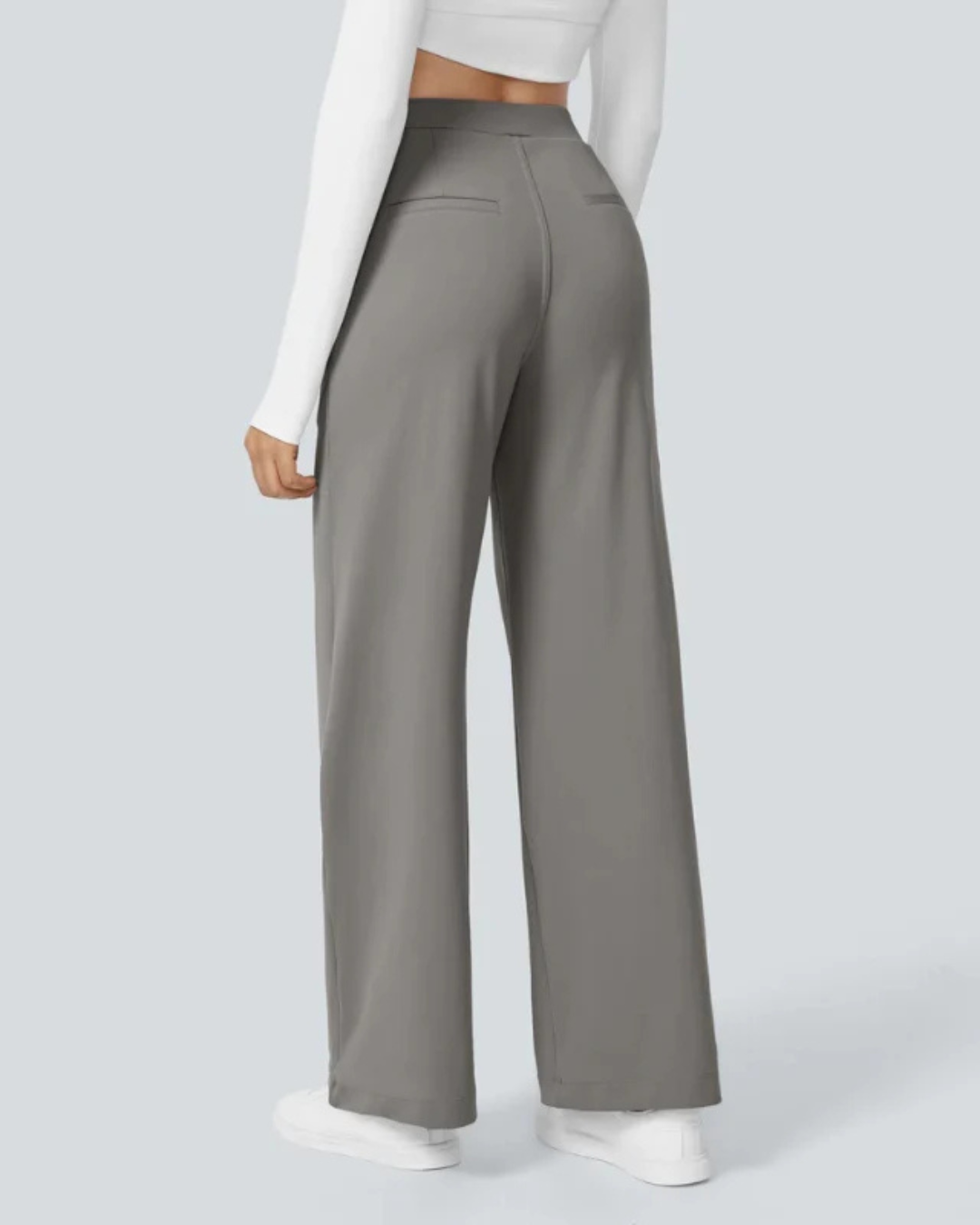 Pantalones casuales para mujer de corte recto
