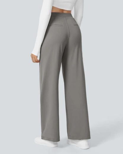 Pantalones casuales para mujer de corte recto