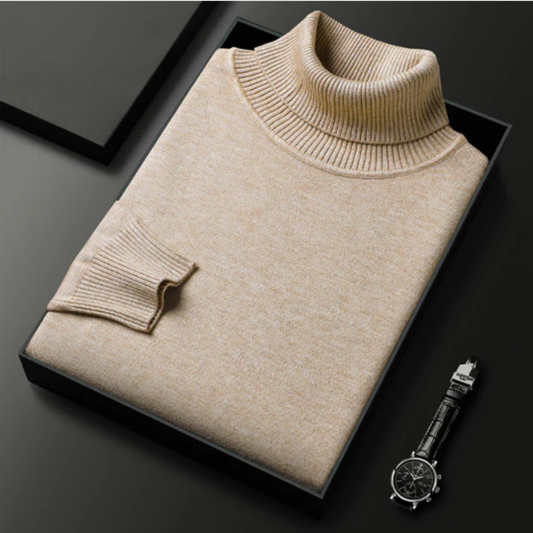 Camisola de Malha de Gola Alta para Homem