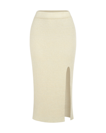 Saia Maxi de Lã Elegante para Mulher