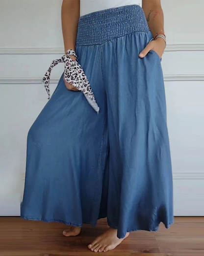 Saia Comprida com Bolsos Estilo Fresco e Natural