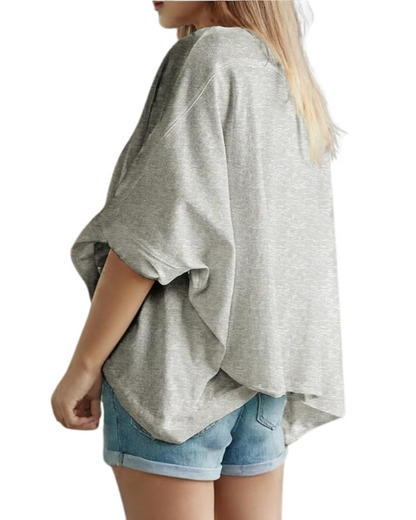Camiseta Casual com Caimento Solto Confortável
