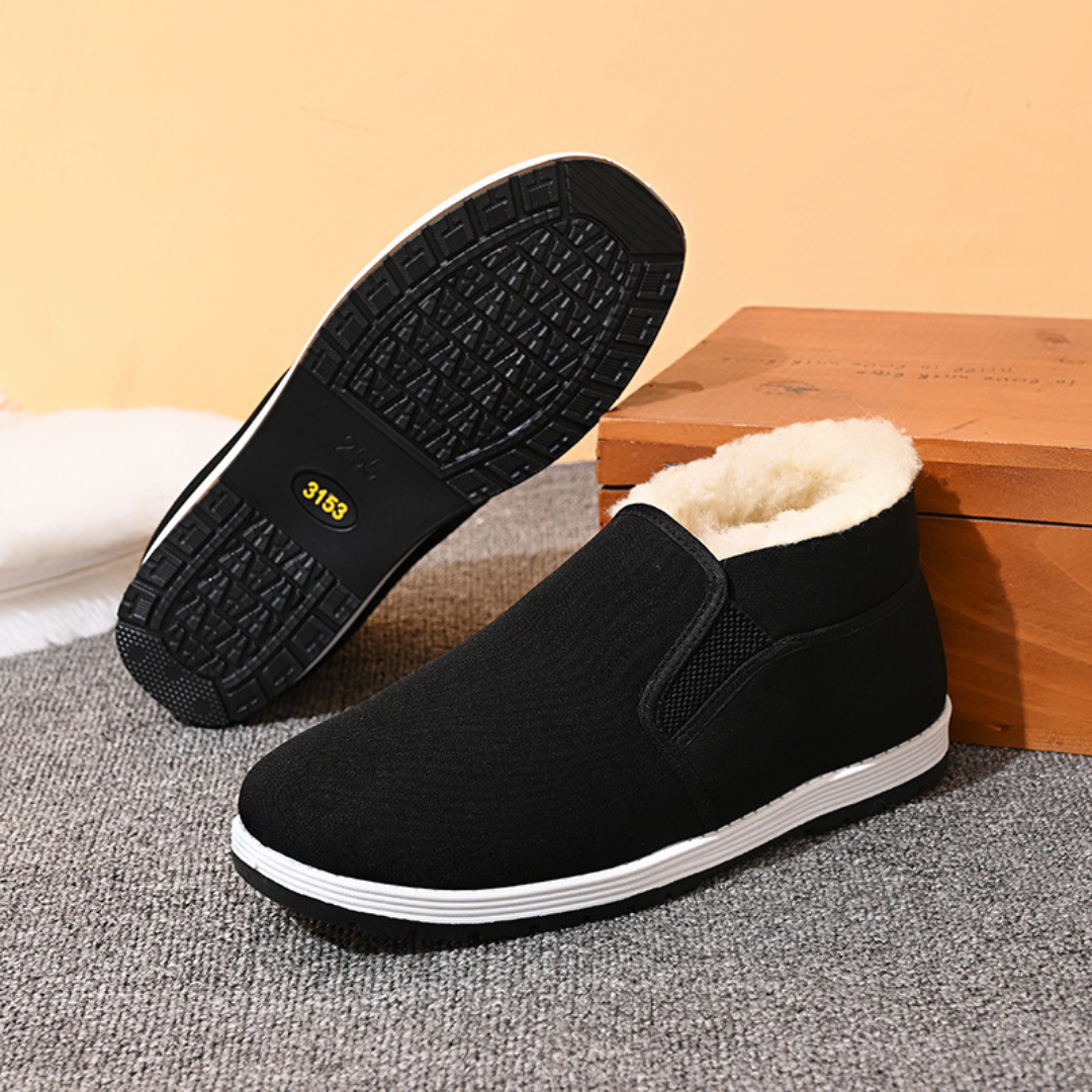 Sapatos Ortopédicos Confortáveis e Fáceis de Calçar com Felpa©