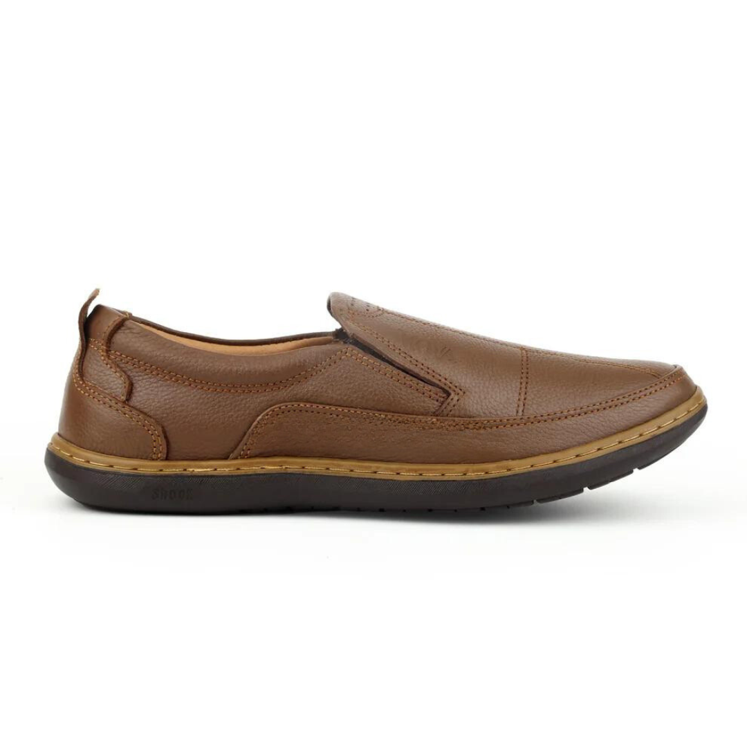 Sapatos ergonómicos de couro para homem