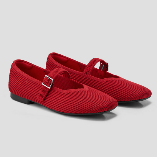 Sapatilhas em Malha Elástica com Fivela Ajustável e Design Minimalista
