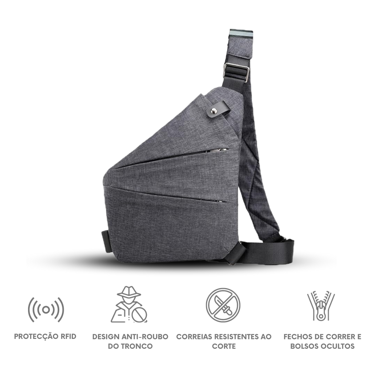Bolsa de Tiracolo Antirroubo