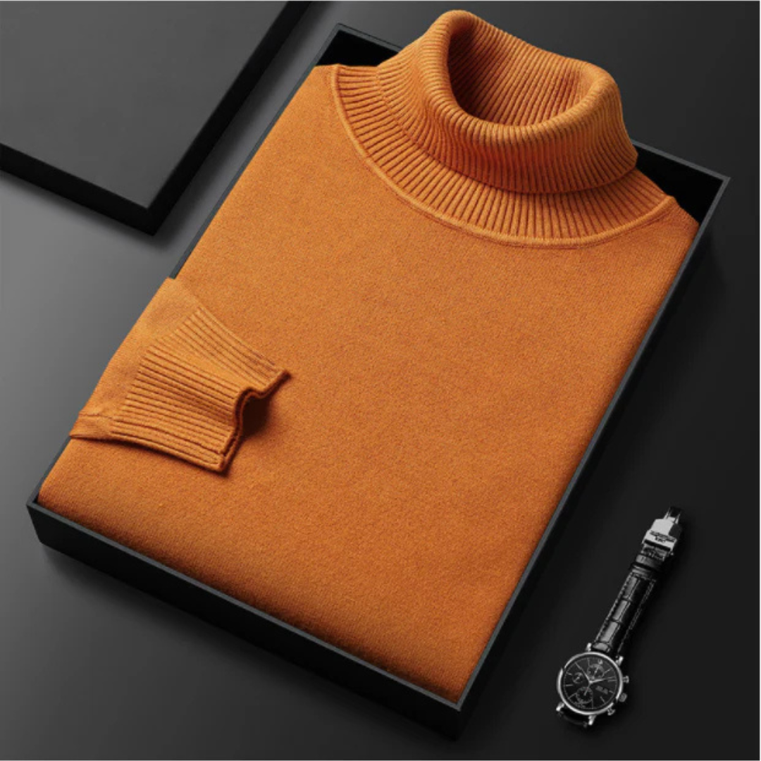 Camisola de Malha de Gola Alta para Homem