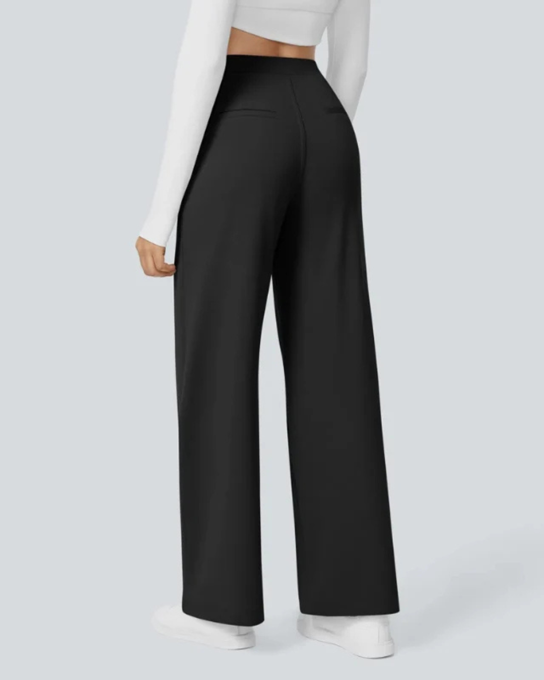 Pantalones casuales para mujer de corte recto