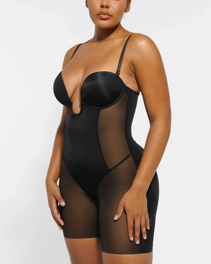 Corpo Adelgaçante com Decote Profundo e Efeito Lifting para um Realce Natural