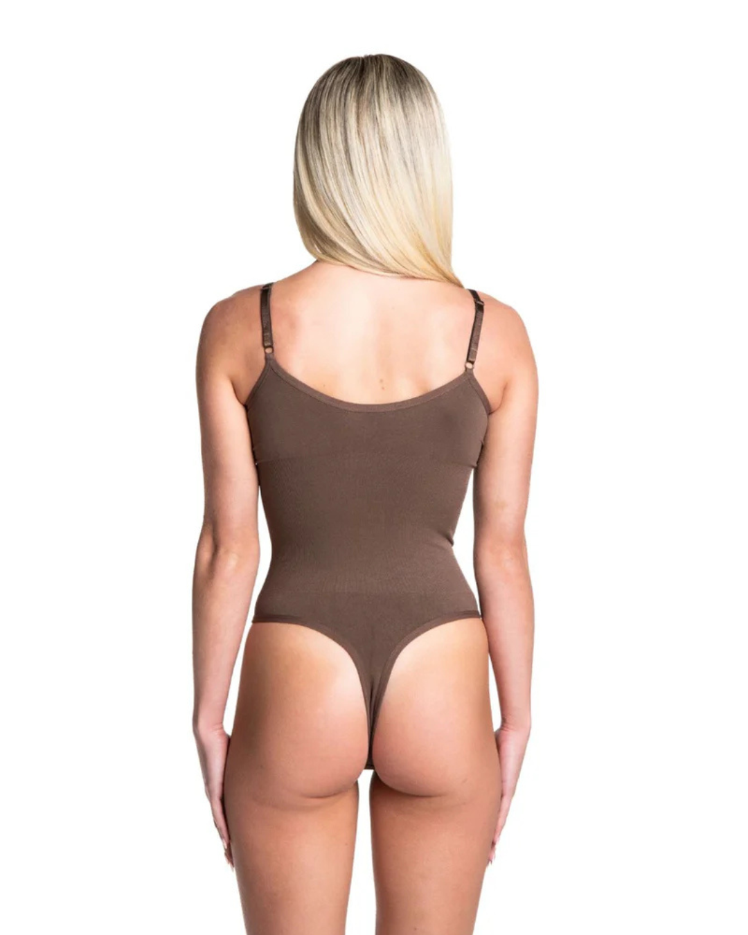 Body com Alças Finas e Tecido Elástico
