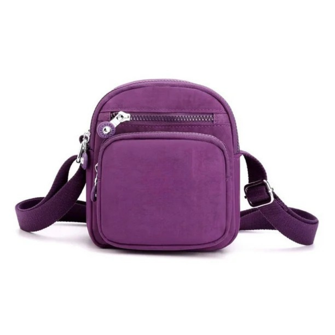 Bolsa leve com design multi-compartimentos