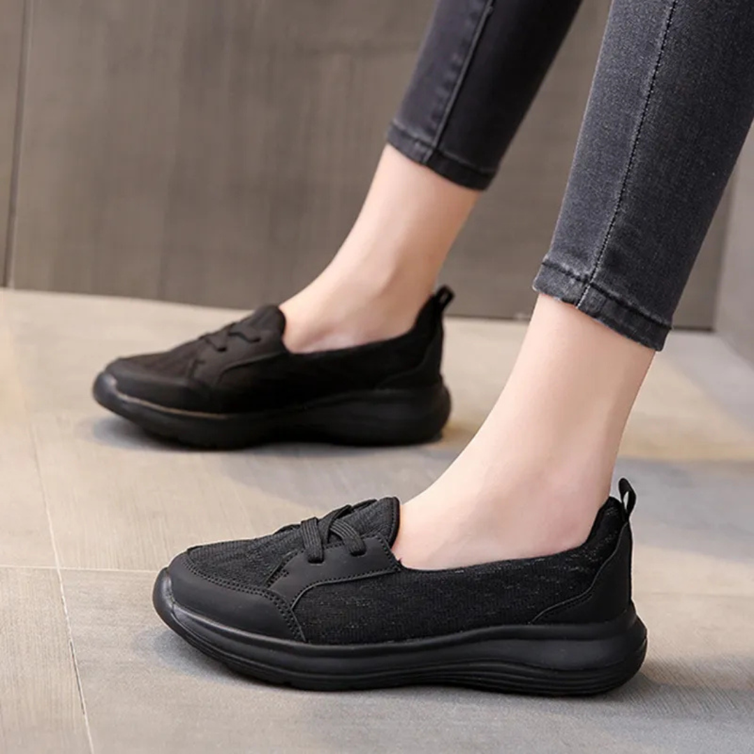 Sapatos Ortopédicos sem Atacadores para Mulher, com Apoio para o Arco e Sola Antiderrapante