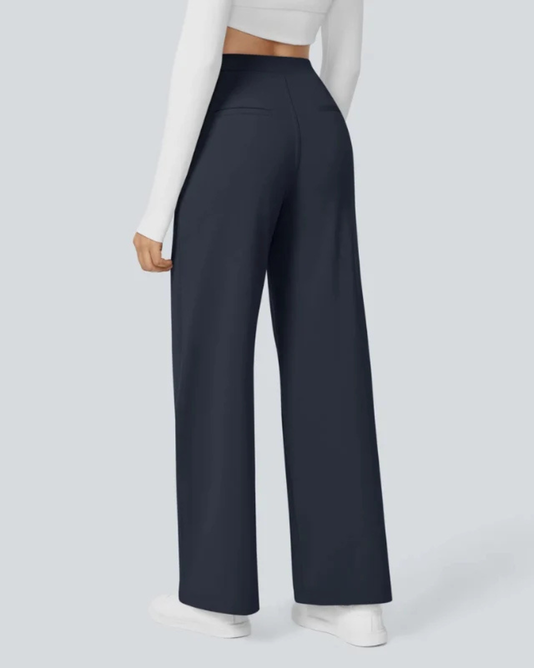 Pantalones casuales para mujer de corte recto